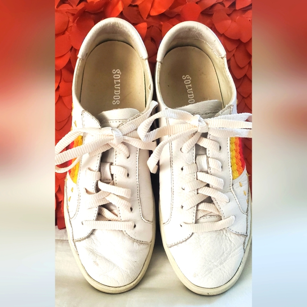 Soludos rainbow wave sneakers